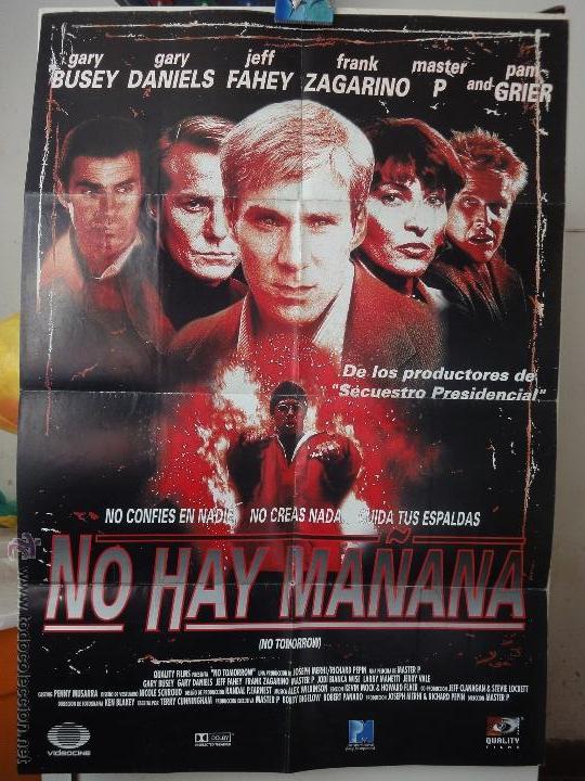 Poster Orignal No Hay Manana No Tomorrow Gary B Buy Thriller Film Posters At Todocoleccion