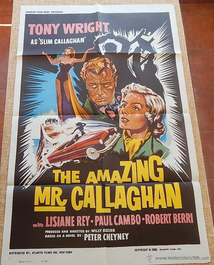 Cinema: The Amazing Mr. Callaghan P&oacute;ster original de la pel&iacute;cula, Original, Doblado, Hecho en U.S.A., 1960