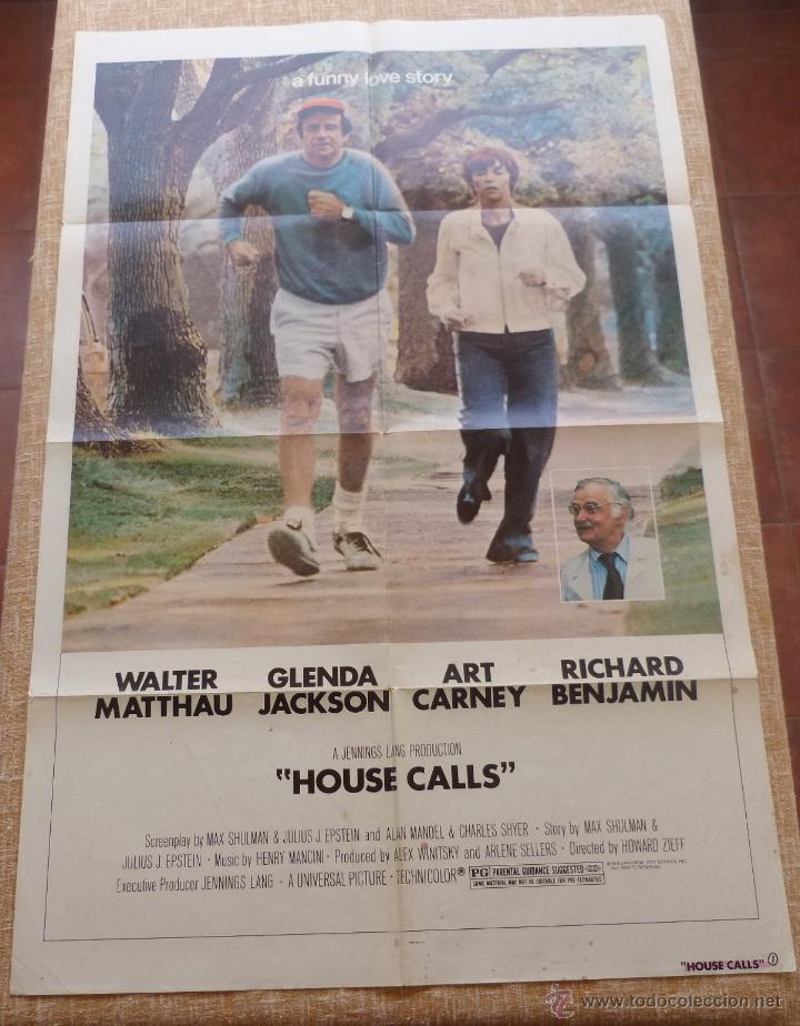 Cinema: House Calls P&oacute;ster original de la pel&iacute;cula, Original, Doblado, Hecho en U.S.A., a&ntilde;o 1978, W. Matthau