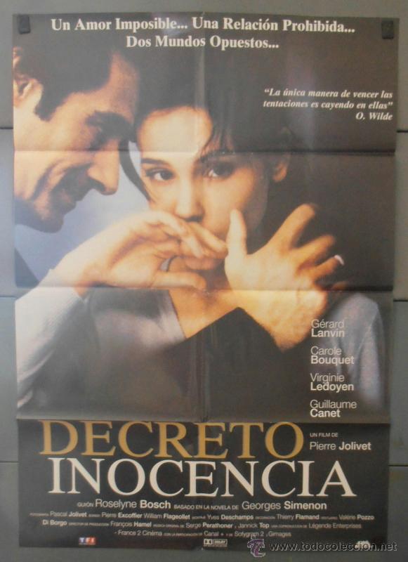Cine: DECRETO INOCENCIA, CARTEL DE CINE ORIGINAL 70x100 APROX (3035)