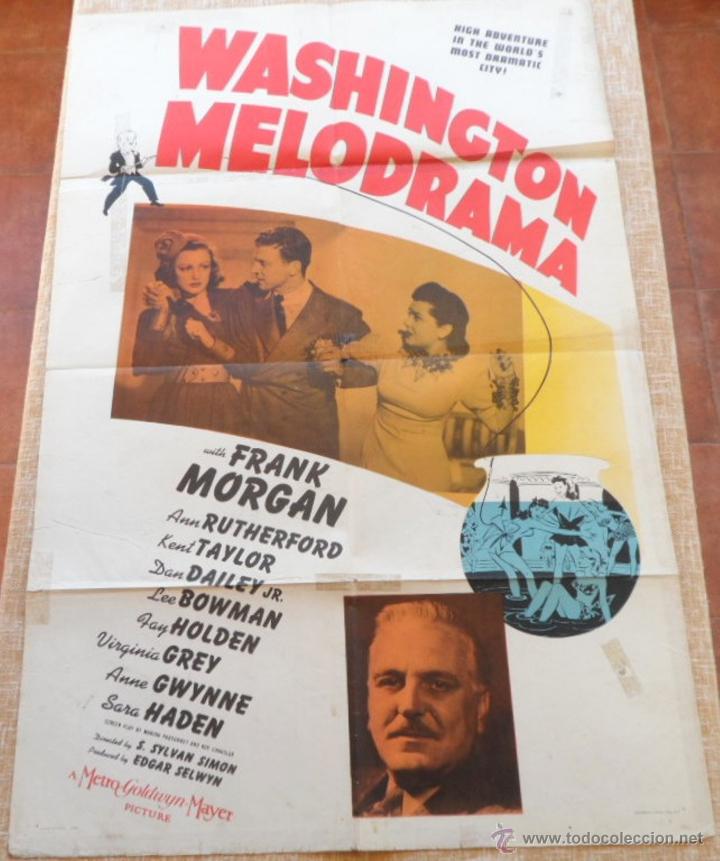 Cinema: Washington Melodrama P&oacute;ster original de la pel&iacute;cula, Original, Doblado, Hecho en U.S.A., a&ntilde;o 1941
