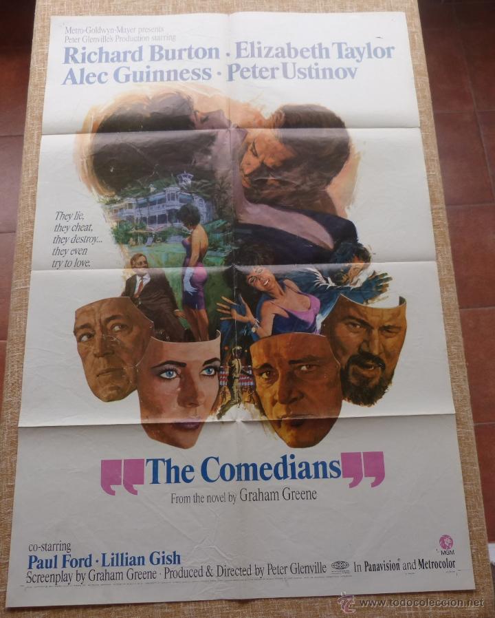 Cinema: The Comedians P&oacute;ster original de la pel&iacute;cula, Original, Doblado, Estilo B, a&ntilde;o 1967, Hecho en U.S.A.