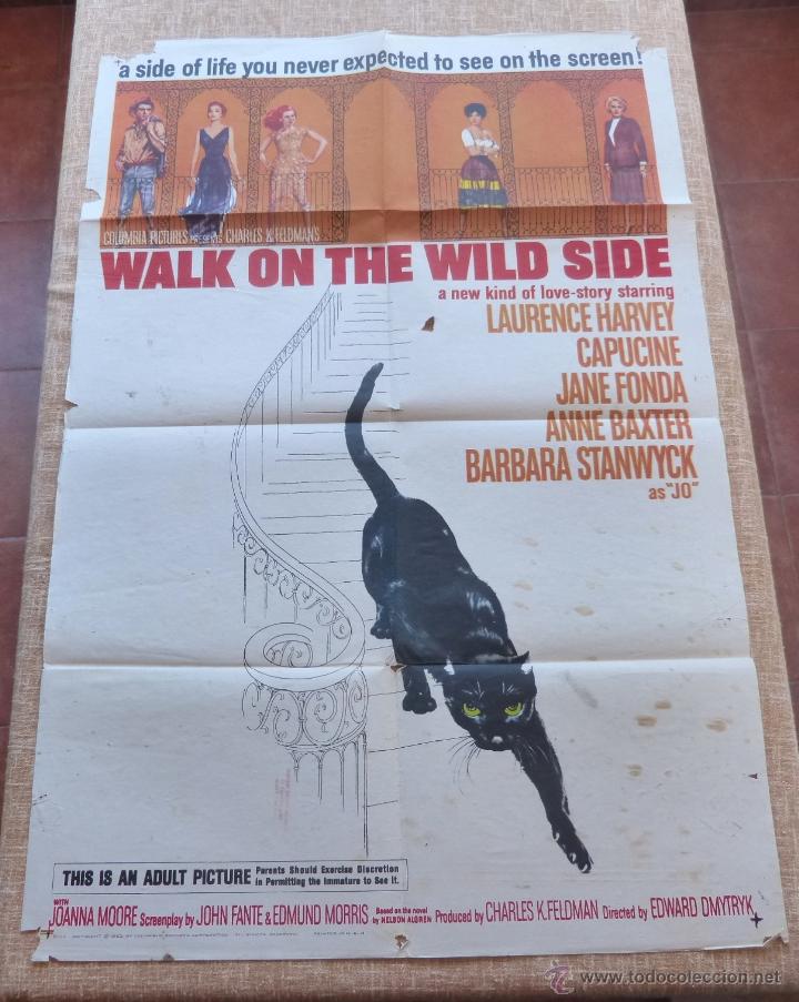 Kino: Walk on the Wild Side P&oacute;ster original de la pel&iacute;cula, Original, Doblado, Hecho en U.S.A., a&ntilde;o 1962