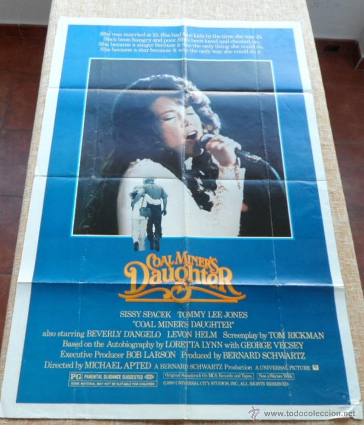 Cinema: Coal Miner&acute;s Daughter P&oacute;ster original de la pel&iacute;cula, Original, Doblado, Hecho en U.S.A., a&ntilde;o 1980