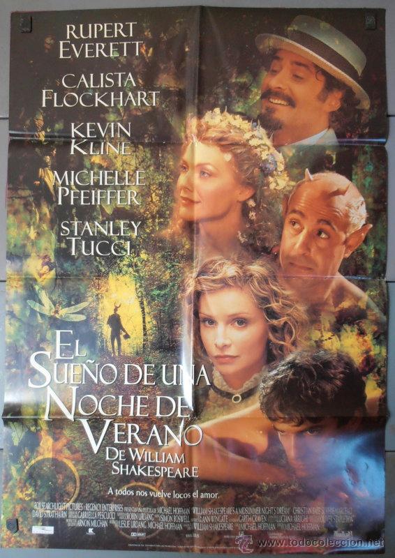 Cine: EL SUE&Ntilde;O DE UNA NOCHE DE VERANO, CARTEL DE CINE ORIGINAL 70x100 APROX (3328)