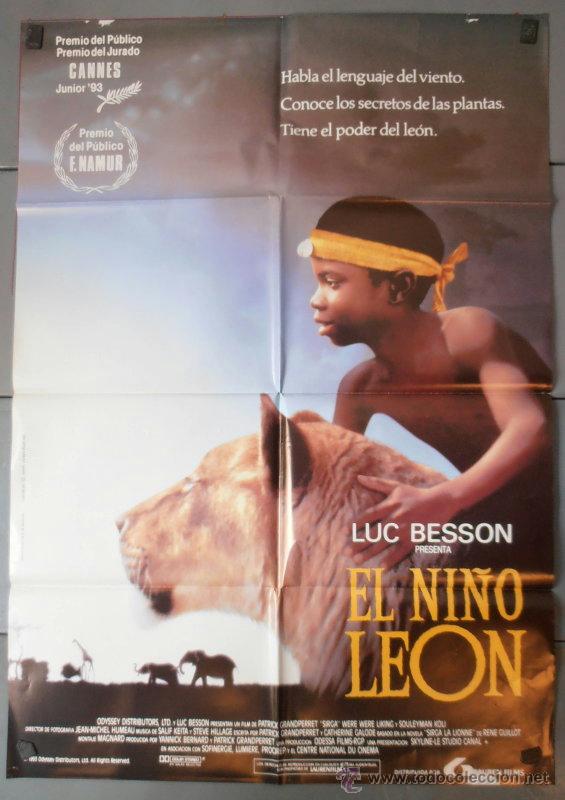 Cine: EL NI&Ntilde;O LEON, CARTEL DE CINE ORIGINAL 70x100 APROX (3403)