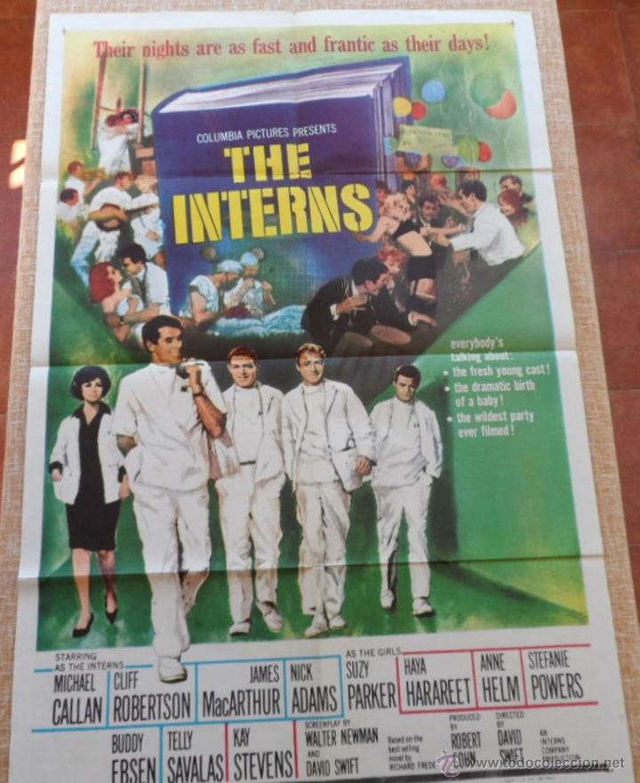 Cinema: The Interns P&oacute;ster original de la pel&iacute;cula, Original, Doblado, Hecho en U.S.A., a&ntilde;o 1962