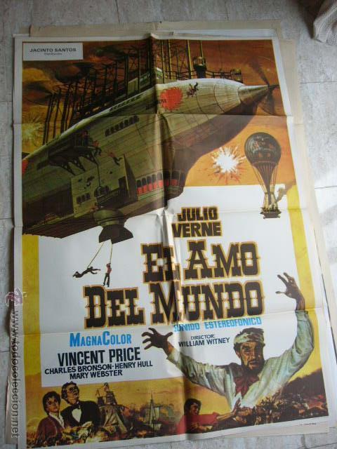 Cine: CARTEL DE CINE- MOVIE POSTER. EL AMO DEL MUNDO. JULIO VERNE