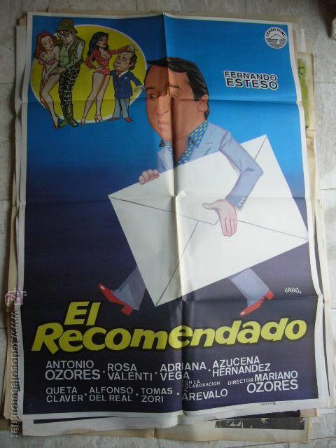Cine: CARTEL DE CINE- MOVIE POSTER. EL RECOMENDADO