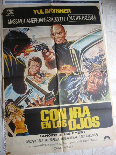 Cine: CARTEL DE CINE- MOVIE POSTER. CON IRA EN LOS OJOS