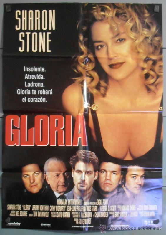 Kino: GLORIA,SHARON STONE CARTEL DE CINE ORIGINAL 70x100 APROX (3658)