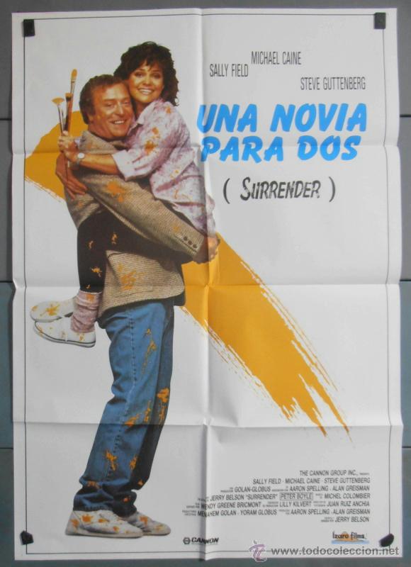 Kino: UNA NOVIA PARA DOS,SALLI FIELD, MICHAEL CAINE CARTEL DE CINE ORIGINAL 70x100 APROX (3731)