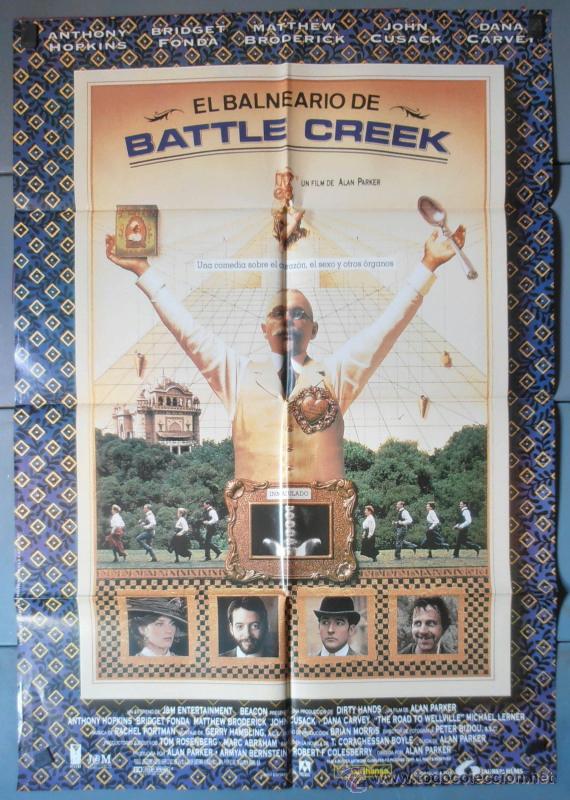 Kino: EL BALNEARIO DE BATTLE CREEK,ANTHONY HOPKINS CARTEL DE CINE ORIGINAL 70x100 APROX (3800)