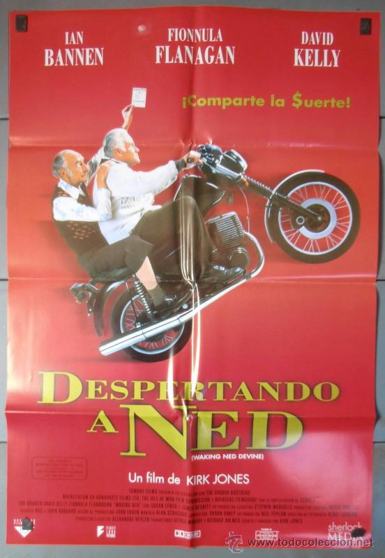 Kino: DESPERTANDO A NED, CARTEL DE CINE ORIGINAL 70x100 APROX (3957)
