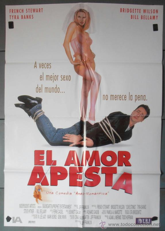 Kino: EL AMOR APESTA, CARTEL DE CINE ORIGINAL 70x100 APROX (3972)