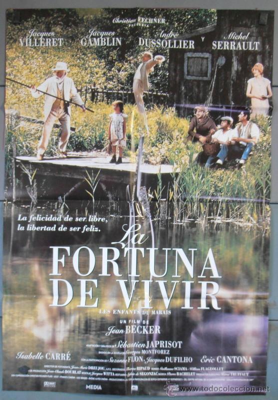 Kino: LA FORTUNA DE VIVIR, CARTEL DE CINE ORIGINAL 70x100 APROX (3980)