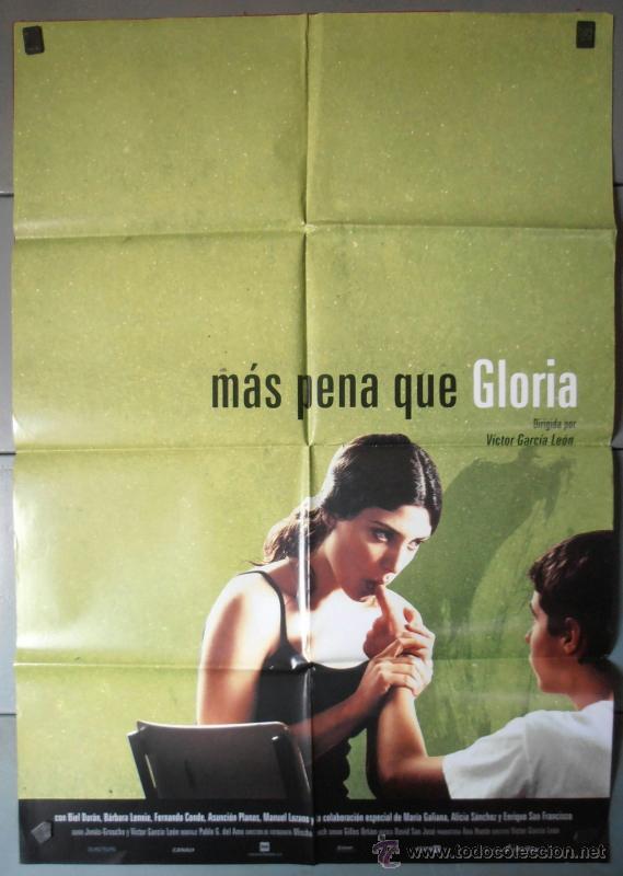 Cine: MAS PENA QUE GLORIA, CARTEL DE CINE ORIGINAL 70x100 APROX (4128)