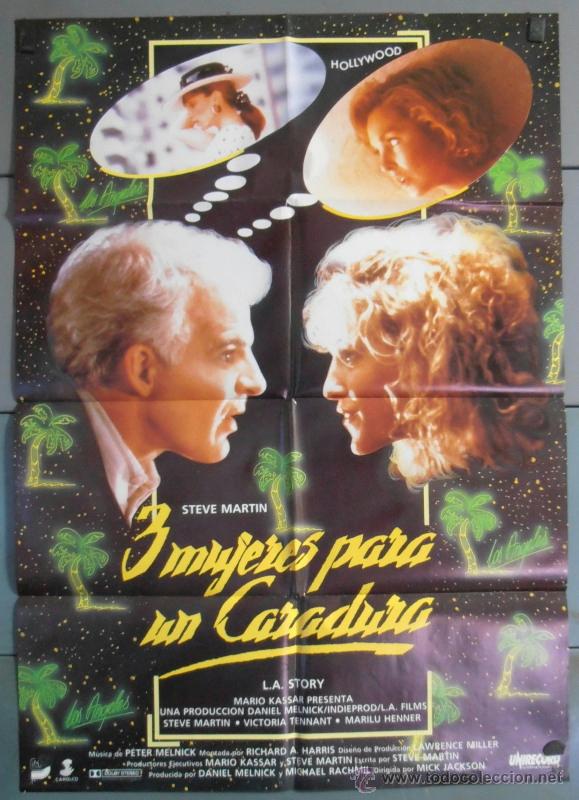 Kino: 3 MUJERES PARA UN CARADURA, CARTEL DE CINE ORIGINAL 70x100 APROX (4277)