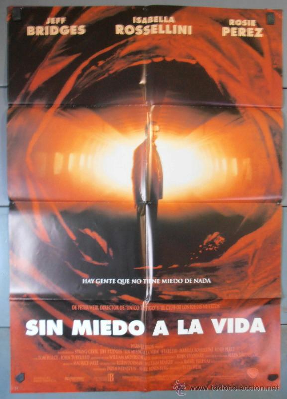 Cine: SIN MIEDO A LA VIDA, CARTEL DE CINE ORIGINAL 70x100 APROX (4464)
