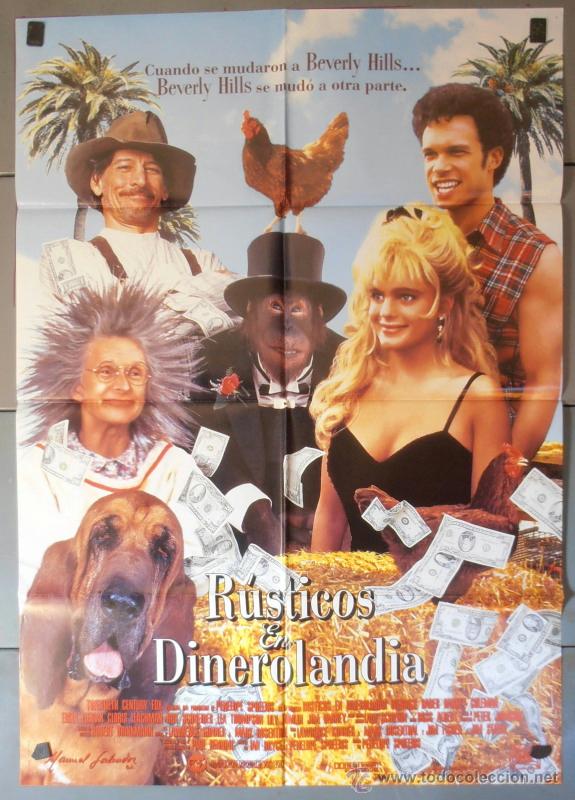 Kino: RUSTICOS EN DINEROLANDIA, CARTEL DE CINE ORIGINAL 70x100 APROX (4534)