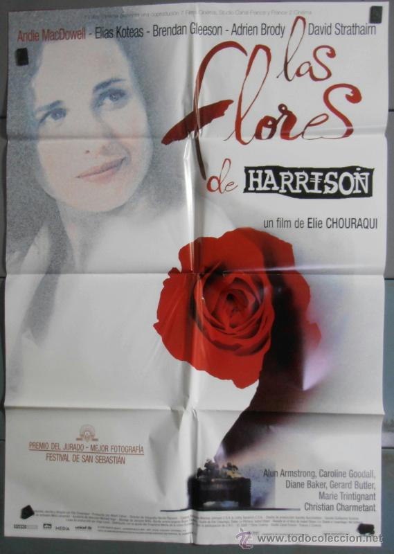 Kino: LAS FLORES DE HARRISON,ANDIE MACDOWELL CARTEL DE CINE ORIGINAL 70x100 APROX (4708)