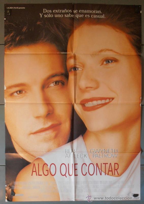 Cinema: ALGO QUE CONTAR, CARTEL DE CINE ORIGINAL 70x100 APROX (4989)