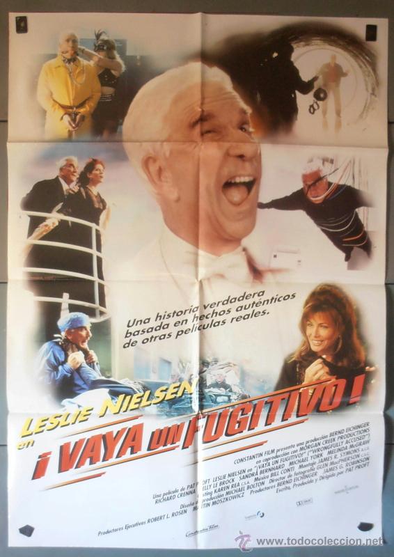 Cinema: &iexcl;VAYA UN FUGITIVO!, CARTEL DE CINE ORIGINAL 70x100 APROX (5008)