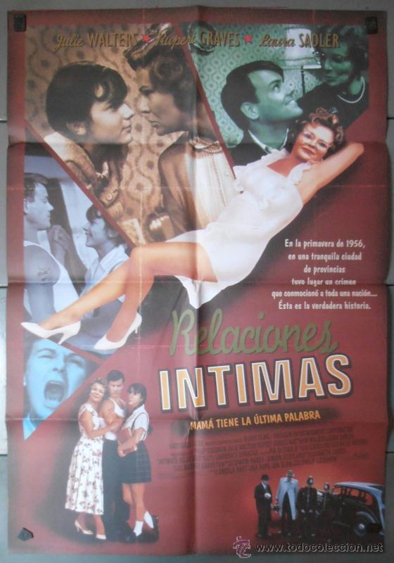 Cinema: RELACIONES INTIMAS, CARTEL DE CINE ORIGINAL 70x100 APROX (5196)