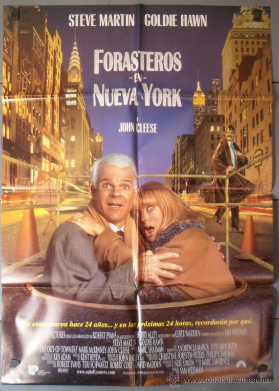 Cinema: FORASTEROS EN NUEVA YORK, CARTEL DE CINE ORIGINAL 70x100 APROX (5283)