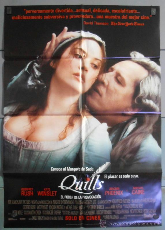 Cin&eacute;ma: QUILLS, CARTEL DE CINE ORIGINAL 70x100 APROX (5363)