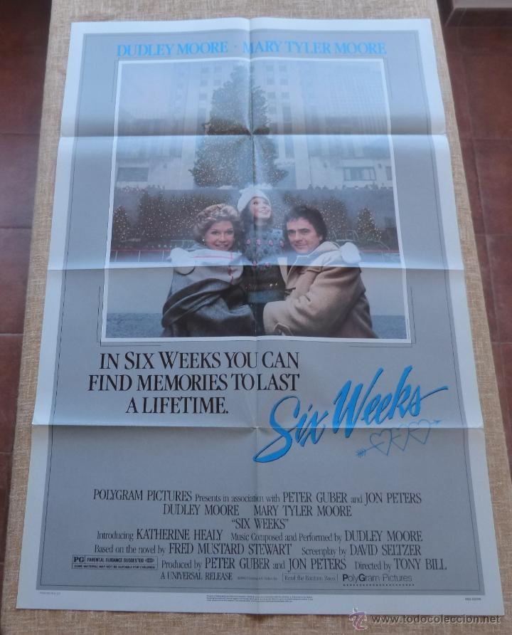 Kino: Six Weeks P&oacute;ster original de la pel&iacute;cula, Original, Doblado, a&ntilde;o 1982, Dudley Moore, Hecho en USA