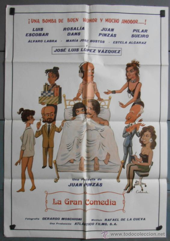 Cin&eacute;ma: LA GRAN COMEDIA, CARTEL DE CINE ORIGINAL 70x100 APROX (5765)