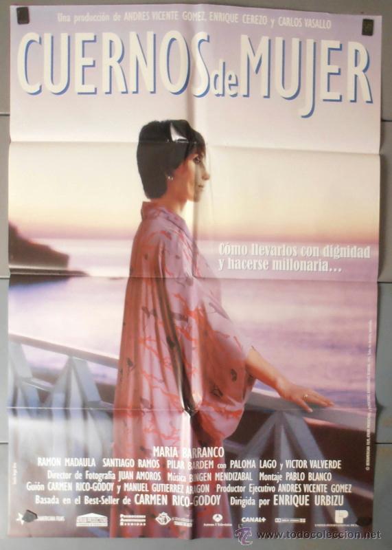 Kino: CUERNOS DE MUJER, CARTEL DE CINE ORIGINAL 70x100 APROX (6142)