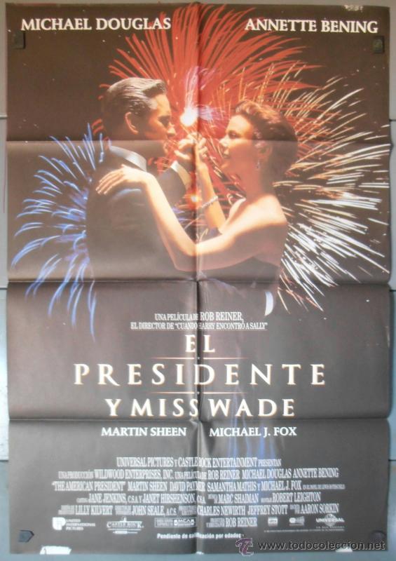 Cin&eacute;ma: EL PRESIDENTE Y MISS WADE,MICHAEL DOUGLAS CARTEL DE CINE ORIGINAL 70x100 APROX (6228)