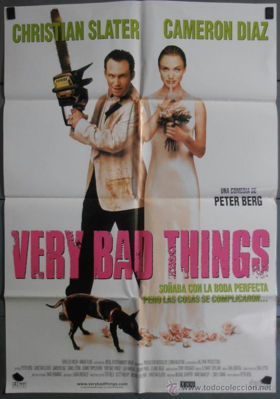 Cine: VERY BAD THINGS,CAMERON DIAZ CARTEL DE CINE ORIGINAL 70x100 APROX (6544)