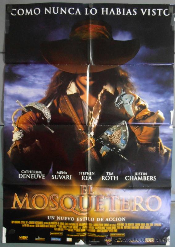 Cinema: EL MOSQUETERO, CARTEL DE CINE ORIGINAL 70x100 APROX (6671)