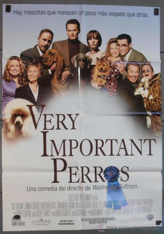 Cine: VERY IMPORTANT PERROS, CARTEL DE CINE ORIGINAL 70x100 APROX (6686)