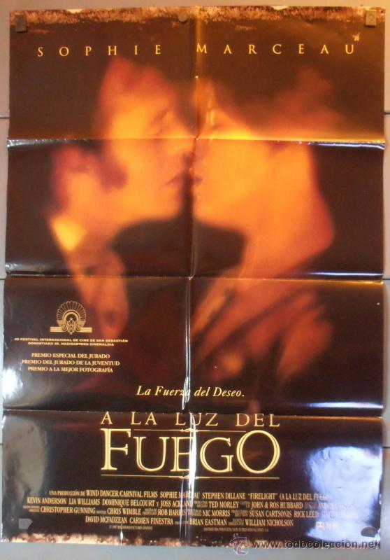 Cin&eacute;ma: A LA LUZ DEL FUEGO, CARTEL DE CINE ORIGINAL 70x100 APROX (6847)