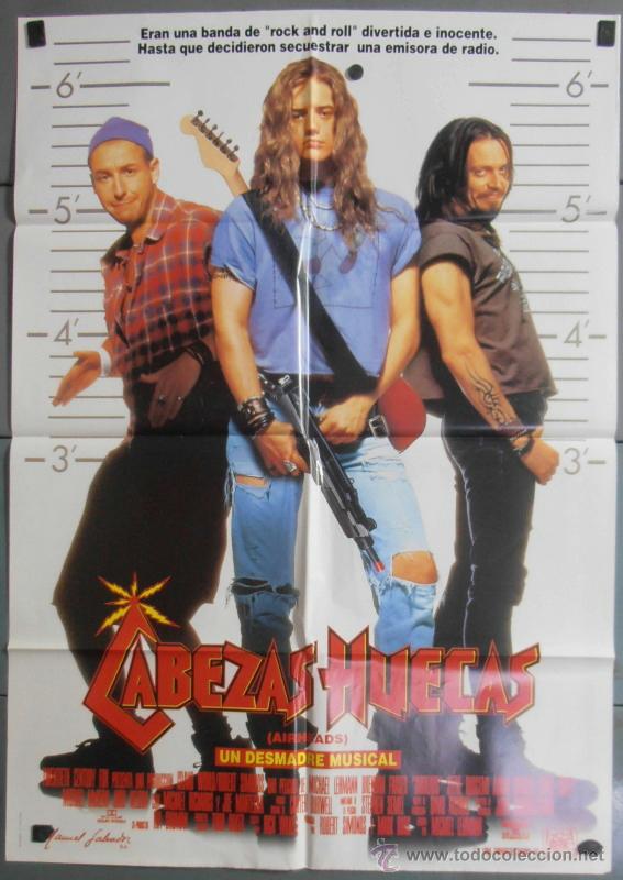 Cine: CABEZAS HUECAS, CARTEL DE CINE ORIGINAL 70x100 APROX (6906)