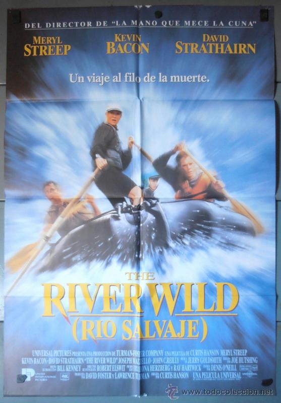 Cinema: THE RIVER WILD,MERYL STREEP CARTEL DE CINE ORIGINAL 70x100 APROX (7230)