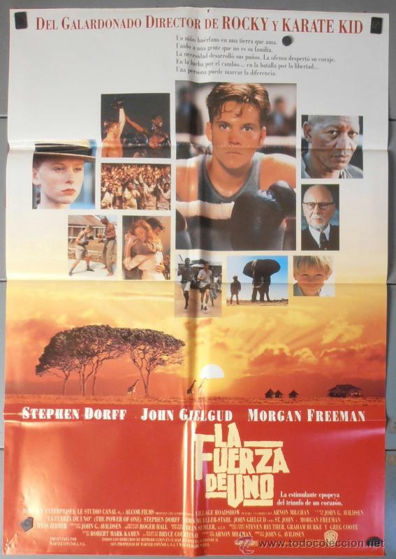 Cin&eacute;ma: LA FUERZA DE UNO, CARTEL DE CINE ORIGINAL 70x100 APROX (7476)