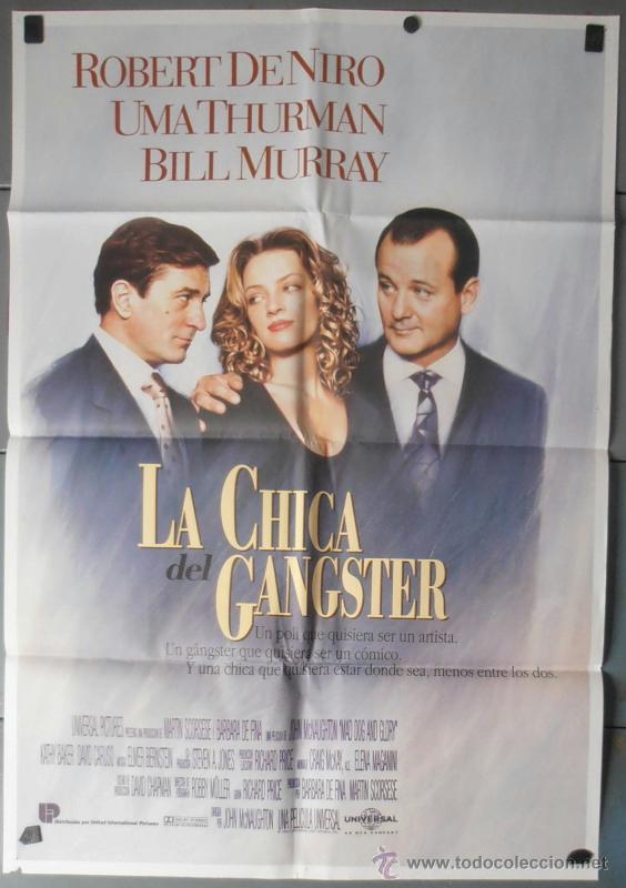 Cine: LA CHICA DEL GANGSTER,ROBERT DE NIRO,UMA THURMAN CARTEL DE CINE ORIGINAL 70x100 APROX (7772)