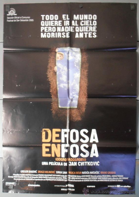 Cine: DE FOSA EN FOSA, CARTEL DE CINE ORIGINAL 70x100 APROX (8244)