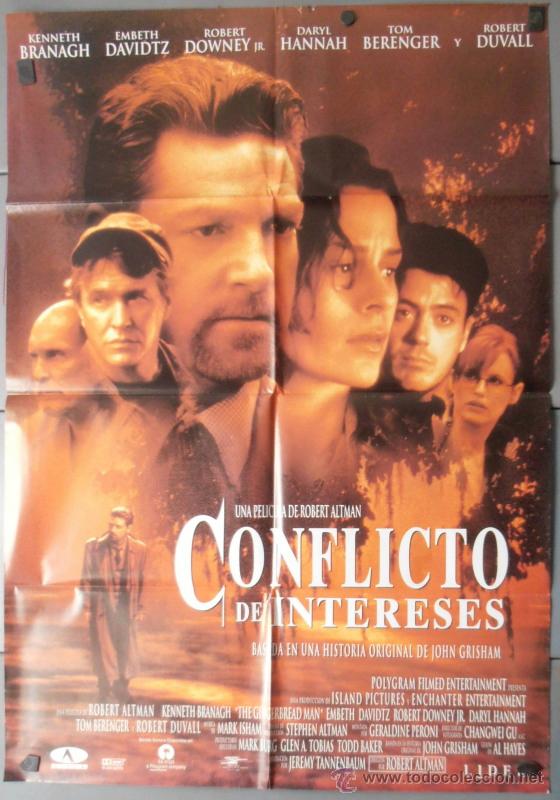 Cin&eacute;ma: CONFLICTO DE INTERESES, CARTEL DE CINE ORIGINAL 70x100 APROX (8416)
