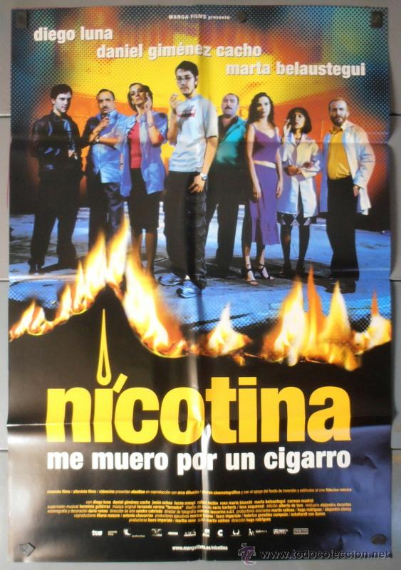Kino: NICOTINA, CARTEL DE CINE ORIGINAL 70x100 APROX (8507)