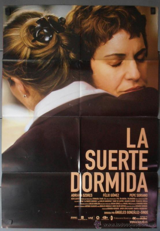 Cin&eacute;ma: LA SUERTE DORMIDA, CARTEL DE CINE ORIGINAL 70x100 APROX (9291)