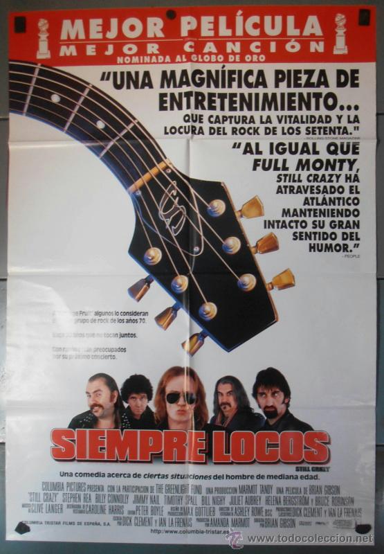 Kino: SIEMPRE LOCOS, CARTEL DE CINE ORIGINAL 70x100 APROX (9453)