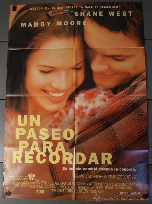 Kino: UN PASEO PARA RECORDAR, CARTEL DE CINE ORIGINAL 70x100 APROX (9507)