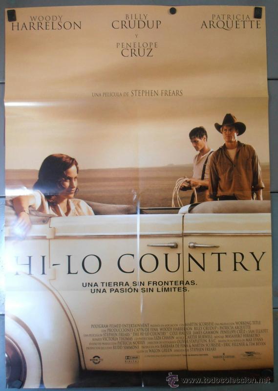 Cinema: HI-LO COUNTRY, CARTEL DE CINE ORIGINAL 70x100 APROX (10251)