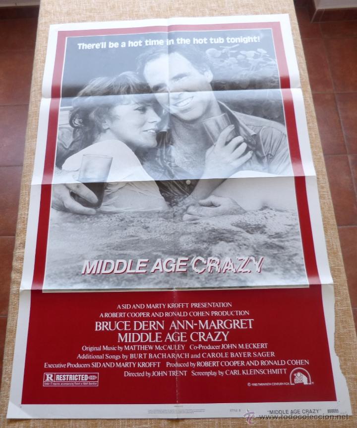 Kino: Middle Age Crazy P&oacute;ster original de la pel&iacute;cula, Original, Doblado, Estilo B, a&ntilde;o 1980, Hecho en USA
